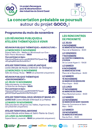 Decouvrez le programme des rencontres du mois de novembre